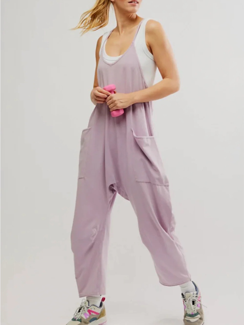 FP FREE PEOPLE Hotshot Onesie - Oyster - Picture 1 of 5